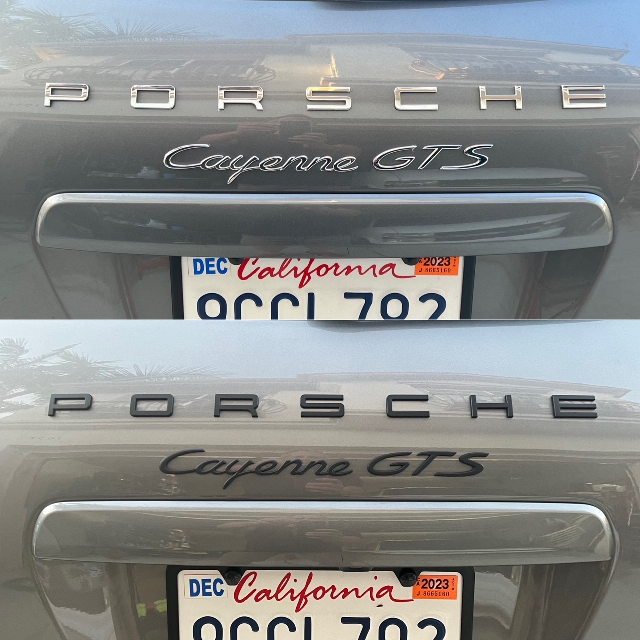 2014 Porsche cayenne gts debadge