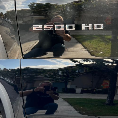 2023 Chevy 2500 HD badge removal