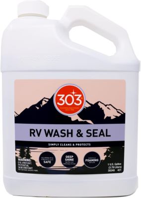 gallon of 303 RV wash and seal 303 RV wash shampoo for exterior washing
