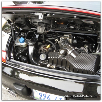 car engine detailing Porsche 4S 996