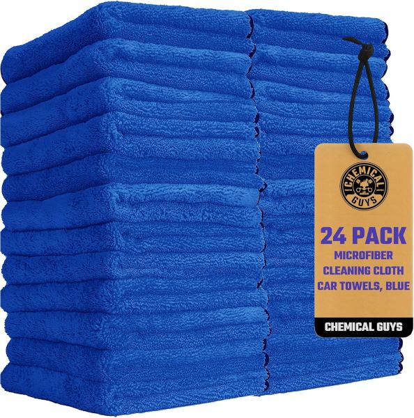 chemical guys blue microfiber cloths