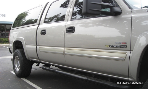 Chevy truck side molding removal