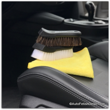 cleaning car upholstery and micro fiber cloth