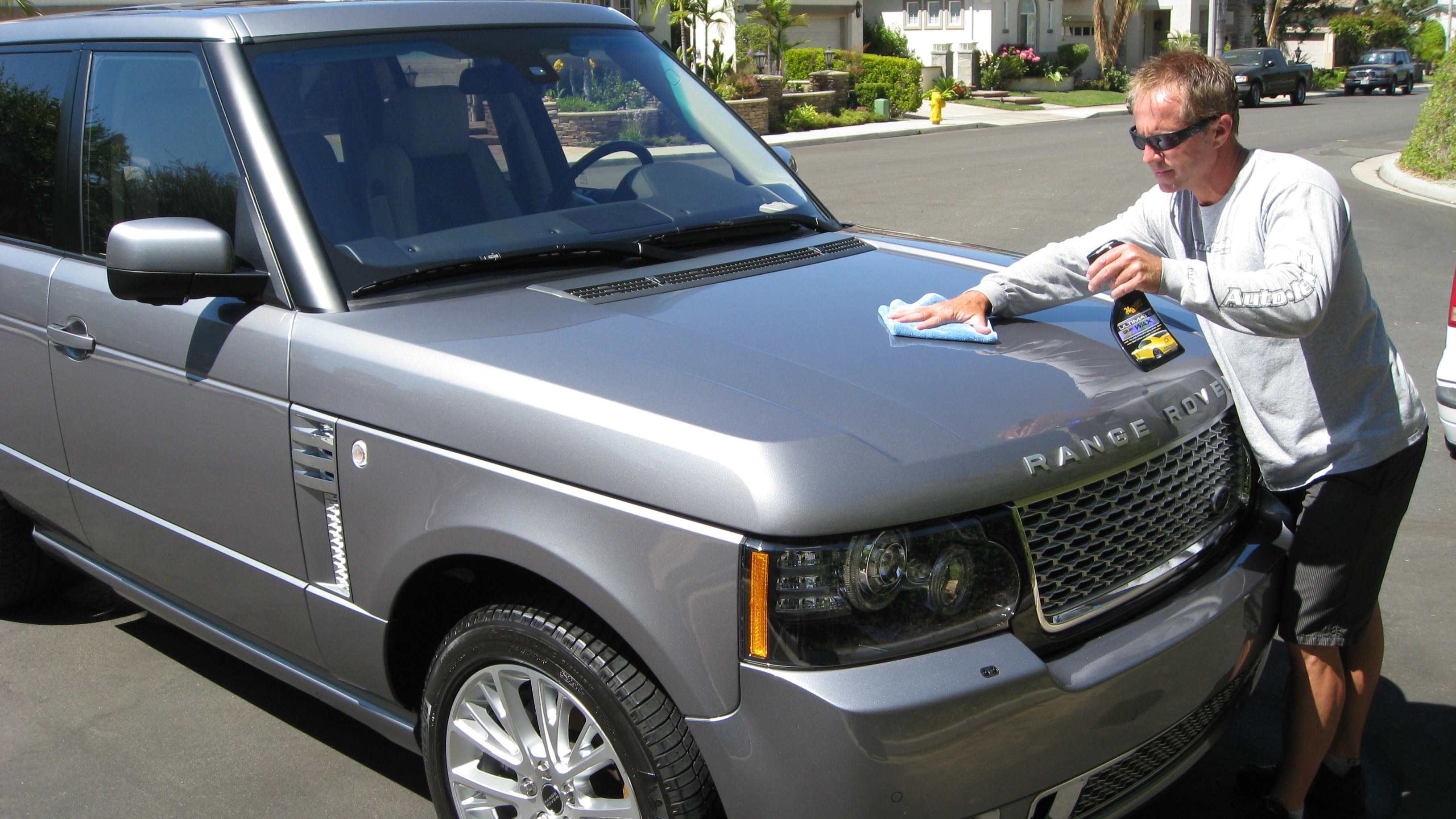 dry washing a Land Rover Range Rover dry wash range rover