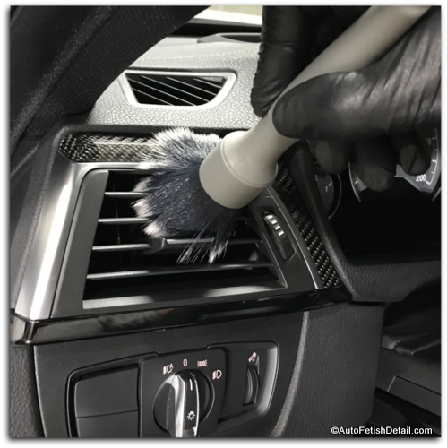 dusting vents on bmw interior