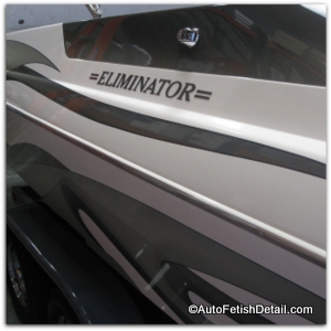 Eliminator boat with best fiberglass wax