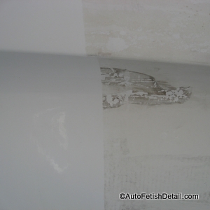 Fiberglass boat polishing after