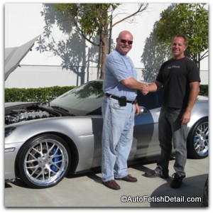 happy auto fetish detail customer