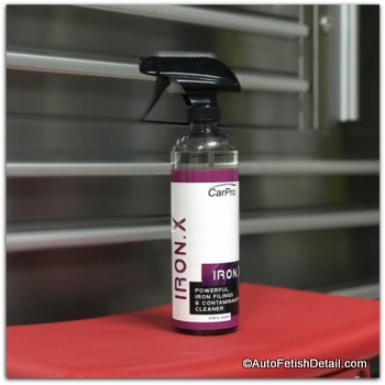 iron X to chemically decontaminate car paint