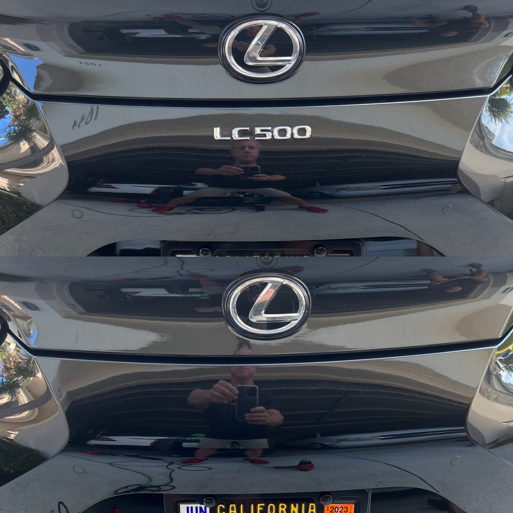 2022 Lexus LC500 badge delete