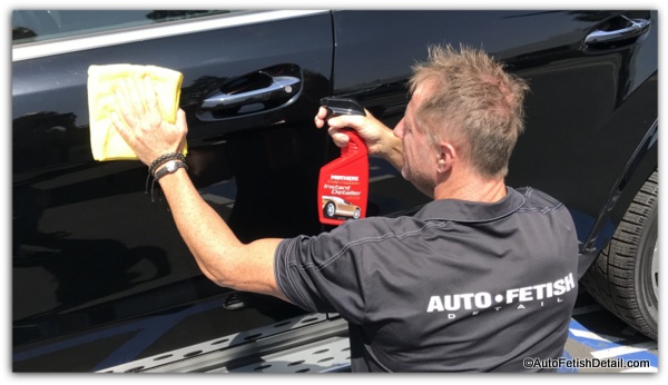 using Mothers Instant Detailer on black Mercedes SUV meguiars quick detailer vs mothers instant detailer