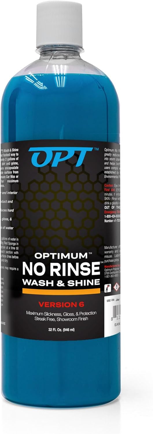 optimum no rinse wash and shine