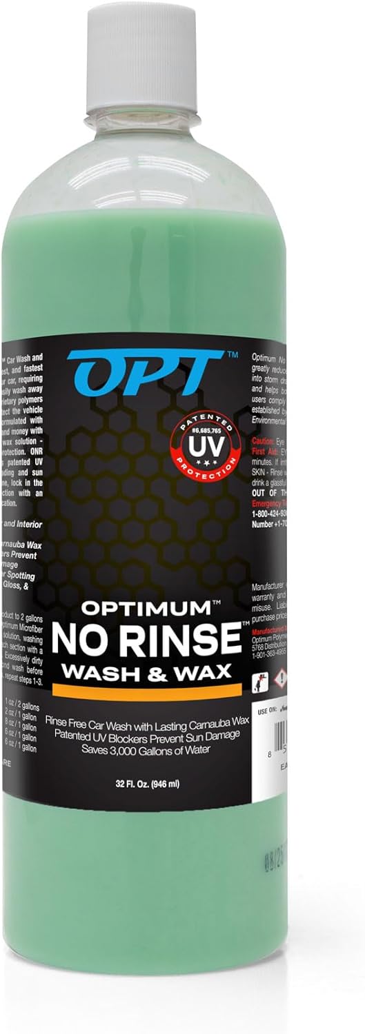 optimum no rinse wash and wax