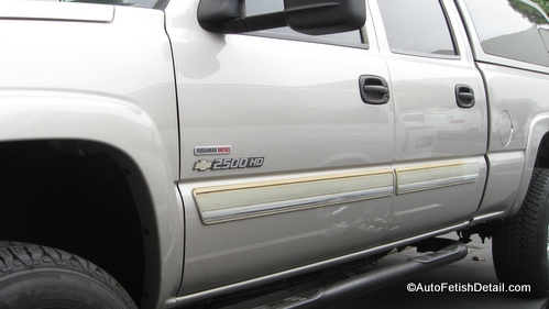 remove truck side molding chevy truck before