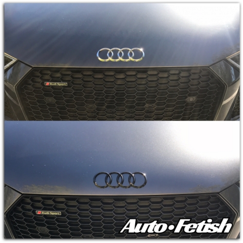 replacing chrome Audi rings with black Audi rings replacing chrome audi rings with black audi rings