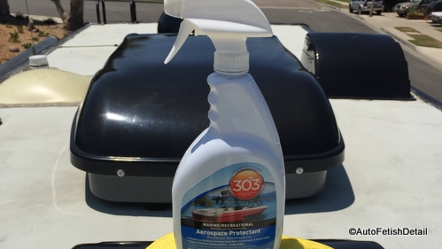 RV roof accessories treatment