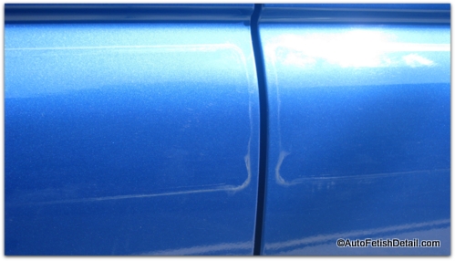 shadow left behind on removal of truck side molding