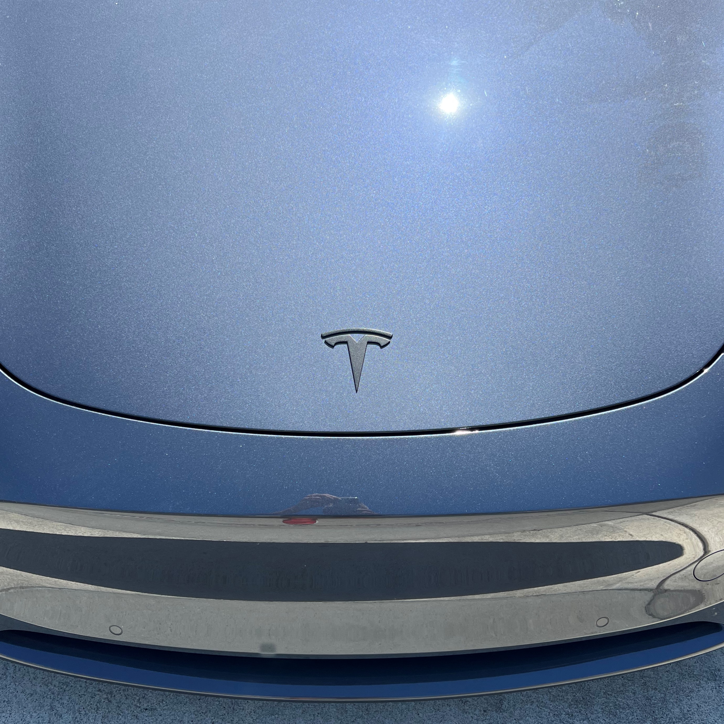 Tesla front hood T replacement