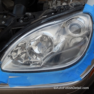 turtle wax headlight restorer to restore mercedes headlight